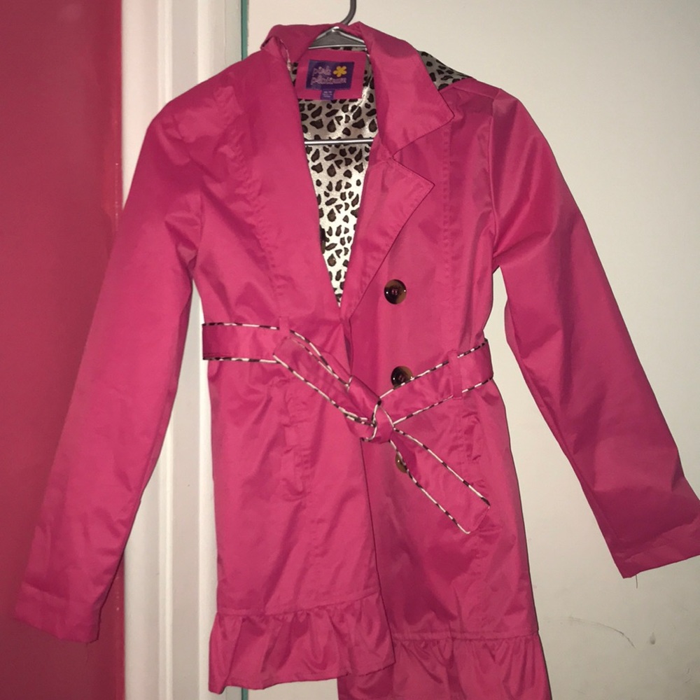 Pink and Leopard Water Resistant Coat/Jacket